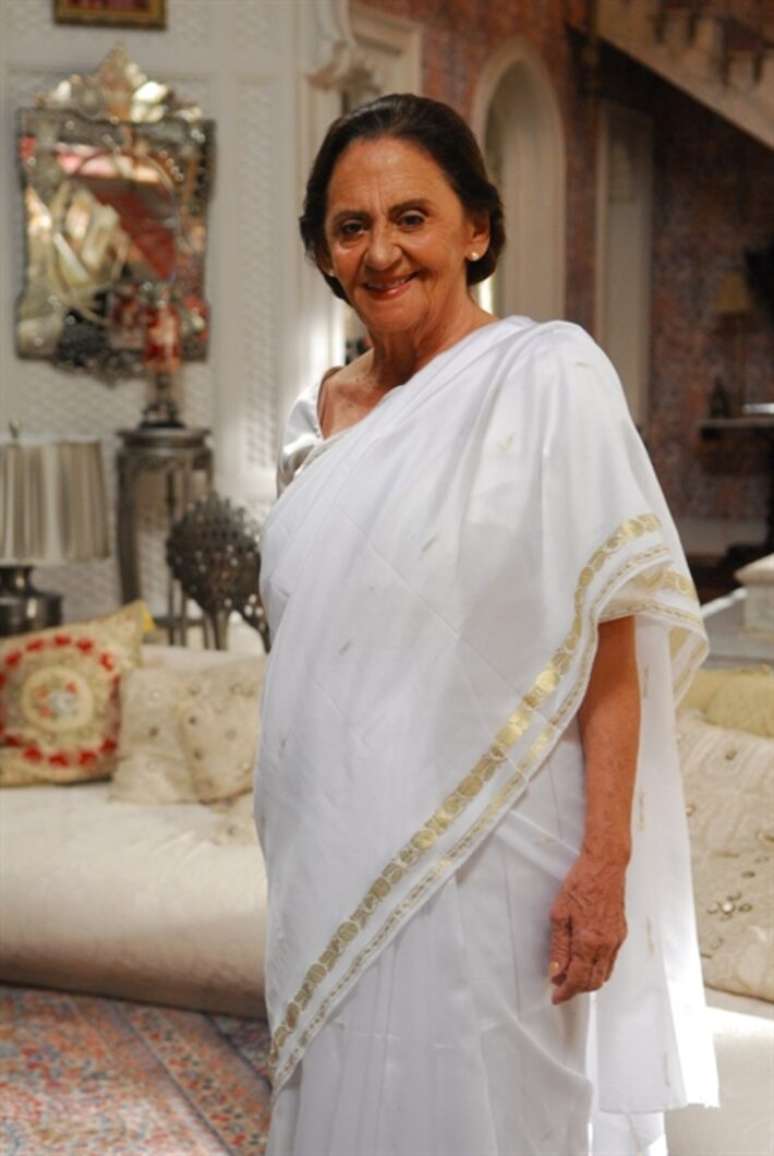 Em 'Caminho das &Iacute;ndias', novela exibida pela Rede Globo em 2009, Laura Cardoso interpretou Laksmi Ananda