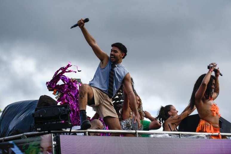 O cantor Pedro Sampaio no Carnaval 2026
