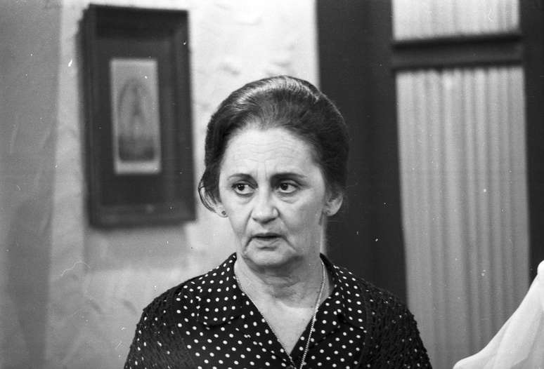Laura Cardoso na novela P&atilde;o P&atilde;o, Beijo Beijo, da d&eacute;cada de 1980