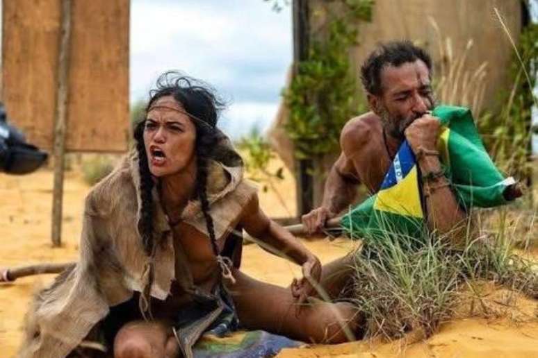 Marina e Ren&eacute; durante Largados e Pelados: Global Showdown