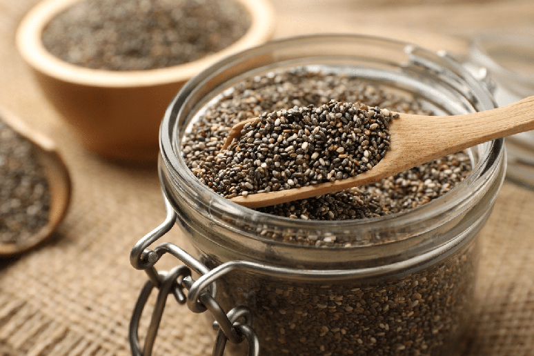 A chia contribui para o aumento da saciedade e para um maior controle do apetite ao longo do dia 