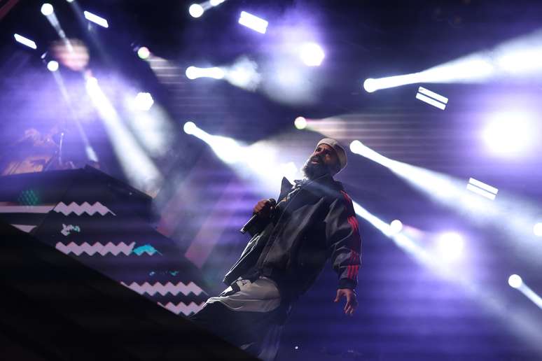 BaianaSystem em show no Parque Ibirapuera, em S&atilde;o Paulo