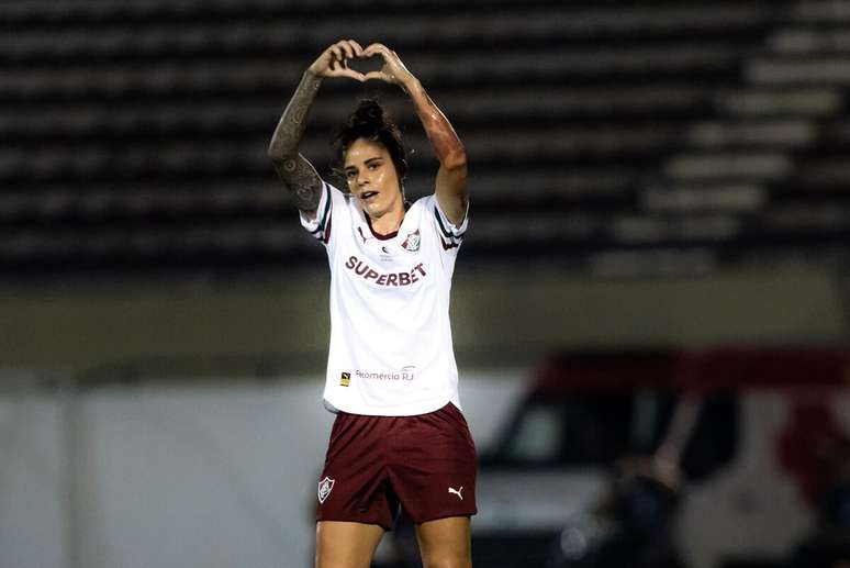 Fluminense foi para o intervalo com vantagem ap&oacute;s o gol marcado por Patr&iacute;cia Sochor &ndash;