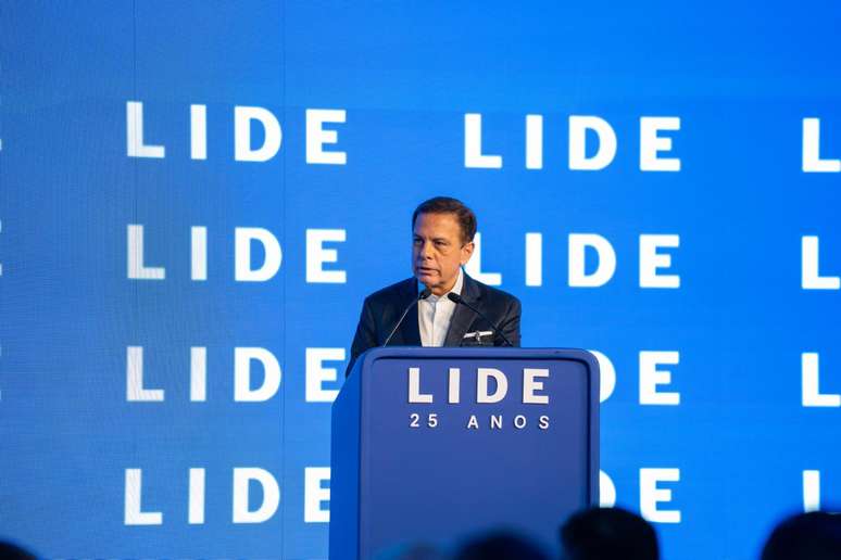 Jo&atilde;o Doria durante o 25&ordm; F&oacute;rum Lide Empresarial, realizado no Rio de Janeiro