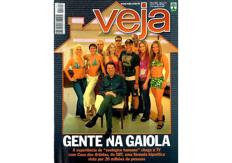 Com menos de 1 m&ecirc;s no ar, 'Casa dos Artistas' foi mat&eacute;ria de capa de 'Veja': Silvio Santo se sentiu 'vingado' 