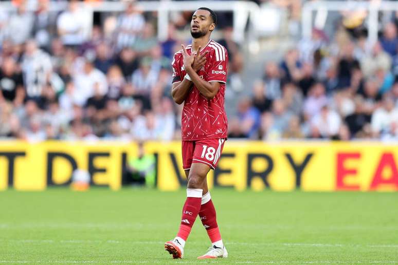 Cody Gakpo balan&ccedil;ou a rede contra o Newcastle na estreia do Liverpool na Premier League 2026/27 &ndash;