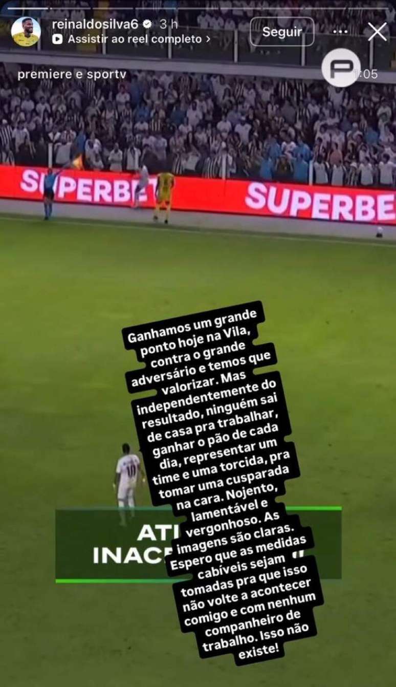 Reinaldo afirmou ainda que as imagens s&atilde;o claras e espera que as medidas cab&iacute;veis &ndash;