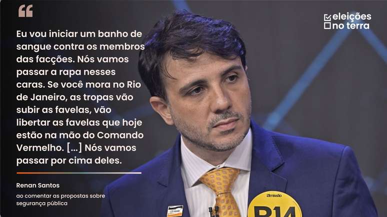 Debate da Band reuniu os candidatos &agrave; Presid&ecirc;ncia Renan Santos (Miss&atilde;o), Ronaldo Caiado (PSD) e Augusto Cury (Avante) 