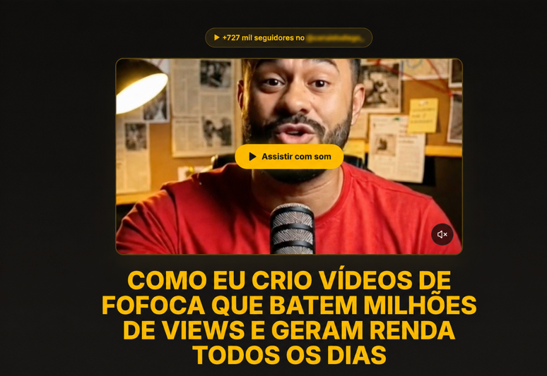 Perfil no Instagram com quase 1 milh&atilde;o de seguidores administra canal com v&iacute;deos sobre escravid&atilde;o e tamb&eacute;m vende cursos sobre como ganhar dinheiro com v&iacute;deos sobre fofocas e not&iacute;cias