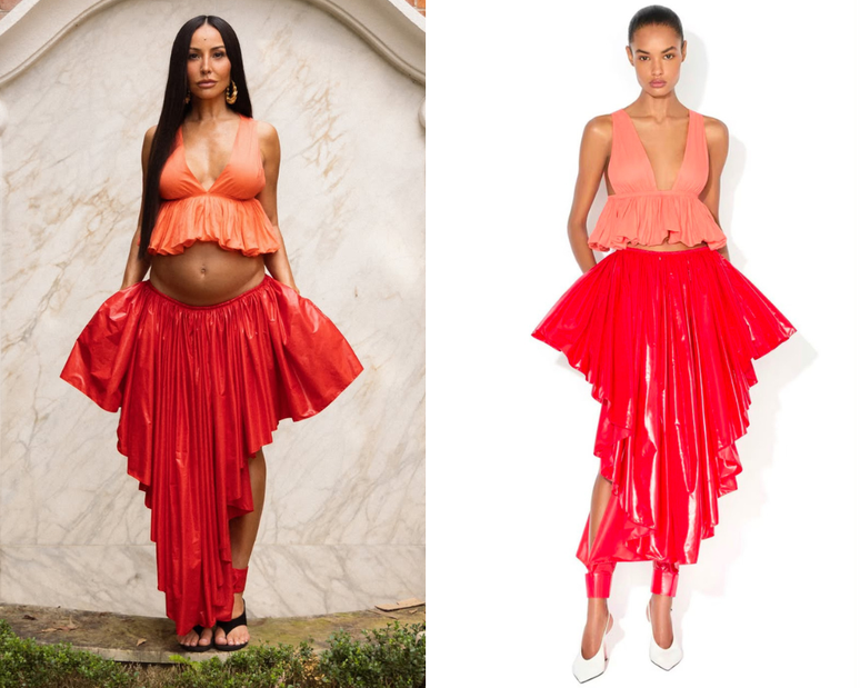 Sabrina Sato e o look da Maison Ala&iuml;a (Fotos: Reprodu&ccedil;&atilde;o/Instagram)