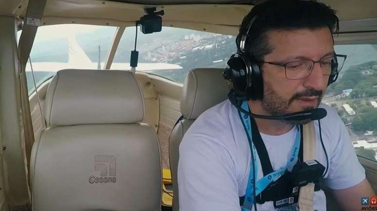 Lito em seu primeiro voo solo, em 2021