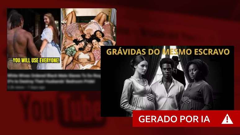 V&iacute;deos feitos por IA abordam tema da escravid&atilde;o com hist&oacute;rias de romance entre escravos e mulheres brancas
