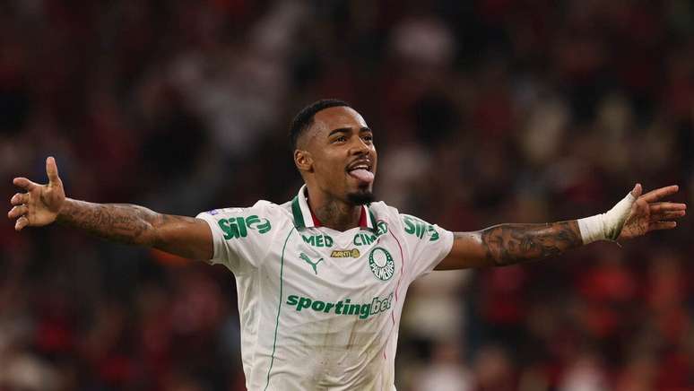 Allan em campo pelo Palmeiras pelo Brasileir&atilde;o &ndash;