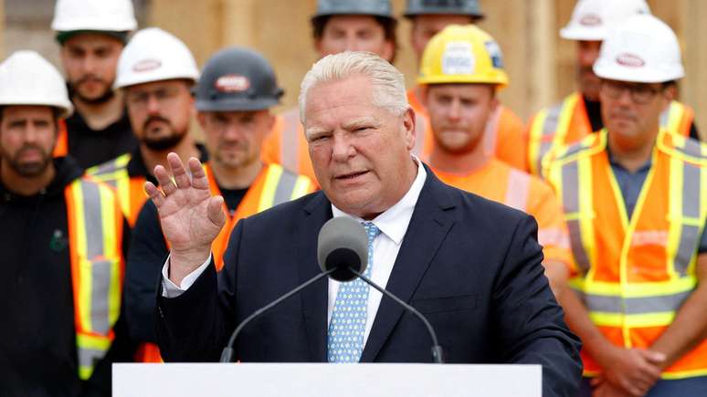 O primeiro-ministro de Ont&aacute;rio, Doug Ford, respondeu Donald Trump com insultos, em meio &agrave;s negocia&ccedil;&otilde;es sobre tarifas de importa&ccedil;&atilde;o entre o Canad&aacute; e os Estados Unidos