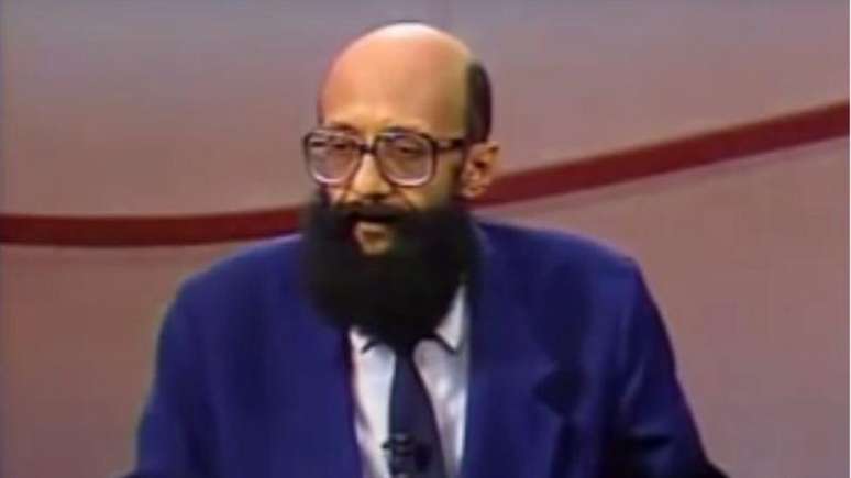 En&eacute;as no programa 'Roda Viva', em 1994