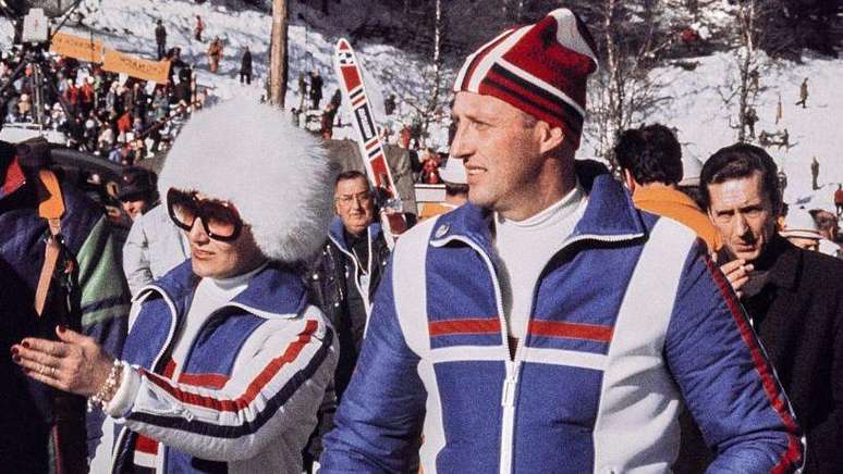 Harald e Sonja apoiavam regularmente as equipes da Noruega nas Olimp&iacute;adas