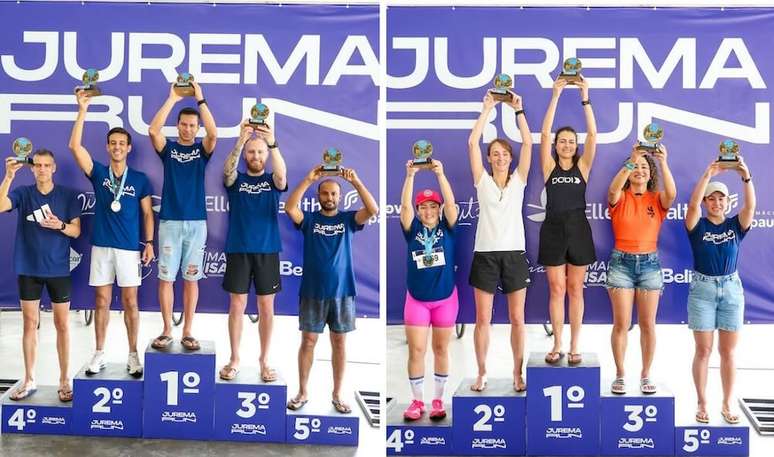 P&oacute;dio masculino e feminino da Jurema Run