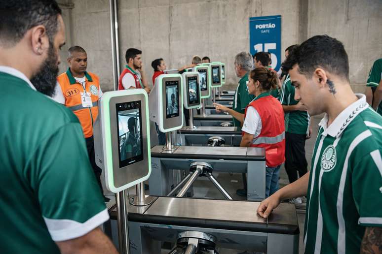 Torcedores do Palmeiras utilizam todos os jogos o reconhecimento facial da Bepass