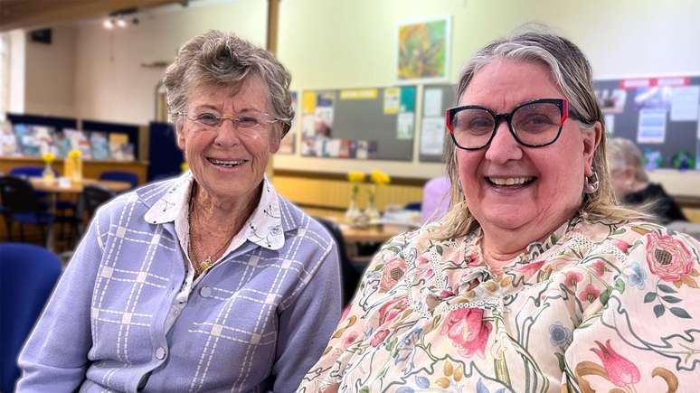 Muriel e Pamela conversaram com a BBC em uma cafeteria localizada na sua igreja local