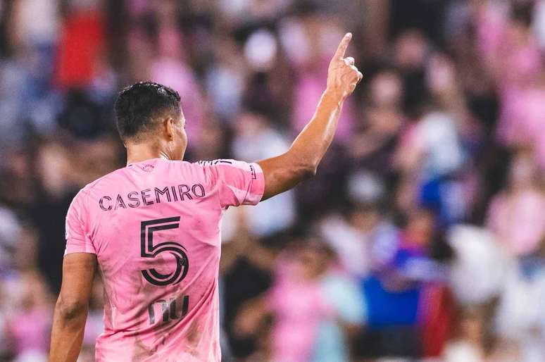 Casemiro festeja seu primeiro gol pelo Inter Miami na goleada sobre o CF Montr&eacute;al &ndash;