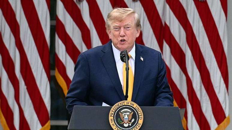 Donald Trump comemorou o acordo como 'o maior da hist&oacute;ria'