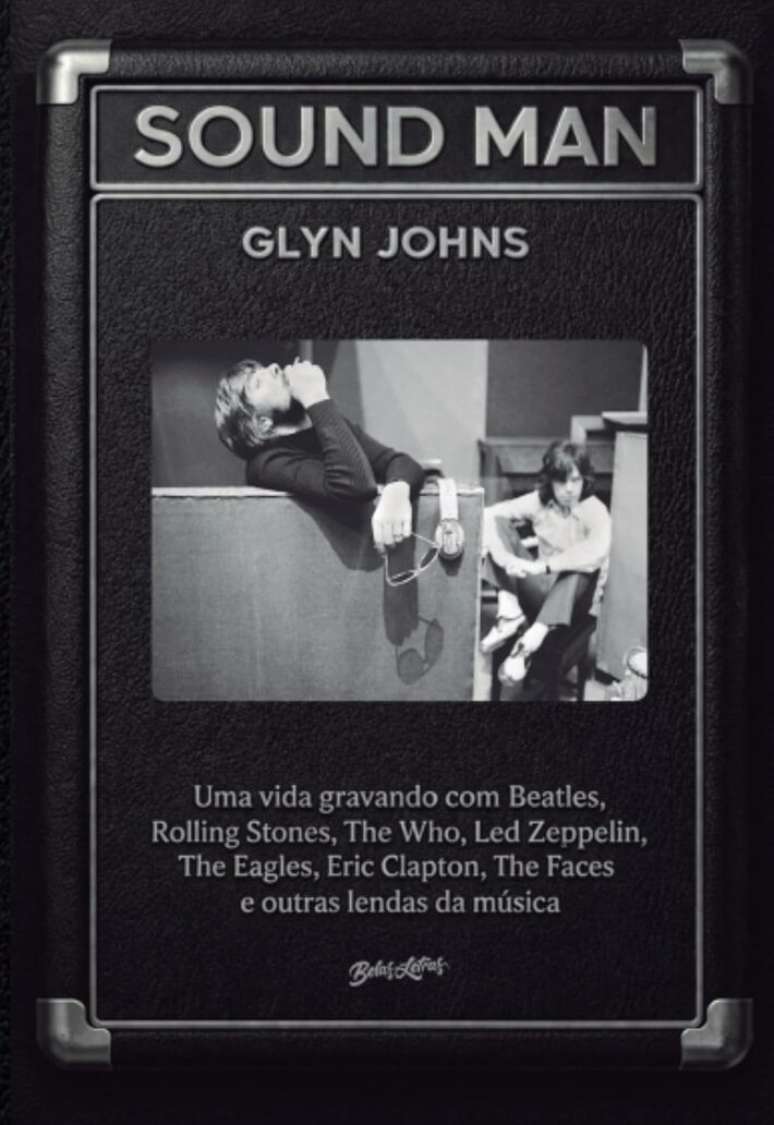 Capa de 'Sound Man', onde Glyn Johns aparece ao lado de Mick Jagger