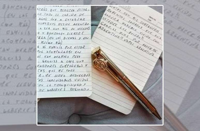 Carta de despedida de Messi assinada com a caneta de Harry Potter &ndash;