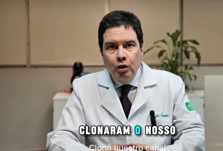 M&eacute;dico H&eacute;lio Brasileiro teve imagem e voz duplicadas em diversos canais no YouTube