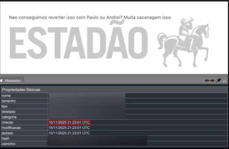 mensagens do Vorcaro