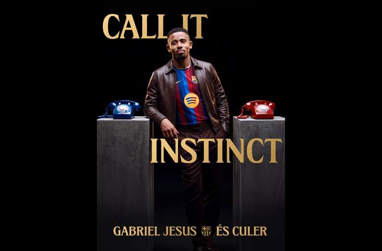 Barcelona divulgou nas redes sociais a contrata&ccedil;&atilde;o de Gabriel Jesus &ndash;