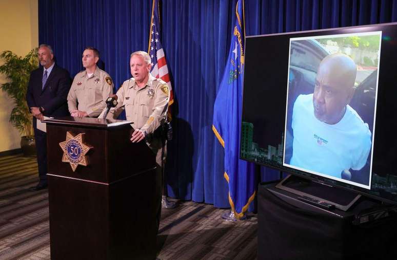 Davis foi preso em 2023 pela pol&iacute;cia de Las Vegas
