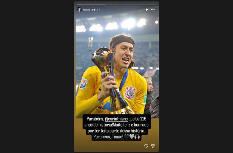 C&aacute;ssio celebra anivers&aacute;rio do Corinthians &ndash;