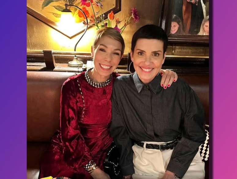 Mathilde Favier com a brasileira Cristina Cordula, uma das influenciadoras de moda mais famosas da Fran&ccedil;a