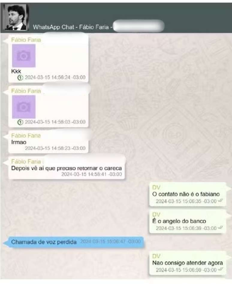 Faria mandou mensagem a Vorcaro citando Moraes
