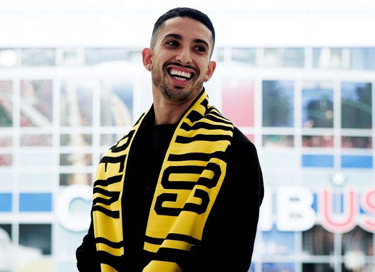 Santi chegou sorridente aos Estados Unidos &ndash;