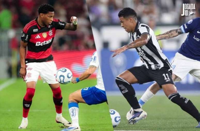 Fotos: Gilvan de Souza / Flamengo; Vitor Silva / Botafogo - Legenda: Jogadores de Flamengo e Botafogo v&atilde;o voltar aos clubes