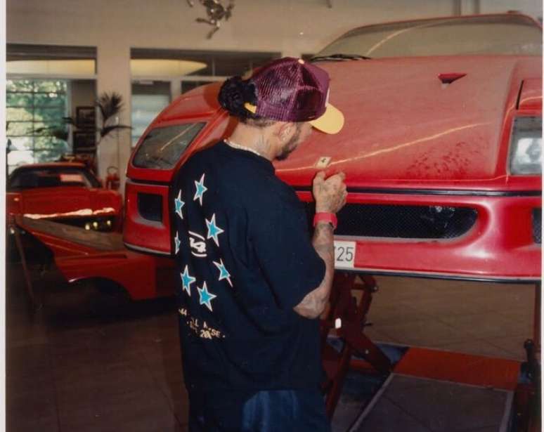 Lewis Hamilton e sua Ferrari F40