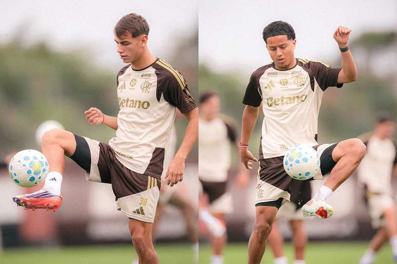 Joaqu&iacute;n Freitas e Anthony Valencia: refor&ccedil;os rubro-negros na janela &ndash; Fotos: Adriano Fontes / Flamengo
