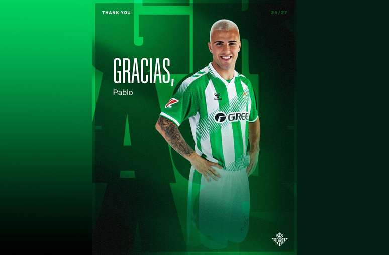 Betis prestou homenagem a Pablo Garc&iacute;a nas redes sociais &ndash;