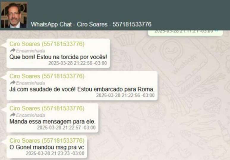 O procurador-geral da rep&uacute;blica, Paulo Gonet disse em mensagens que estava com saudade de Daniel Vorcaro, dono do Banco master.