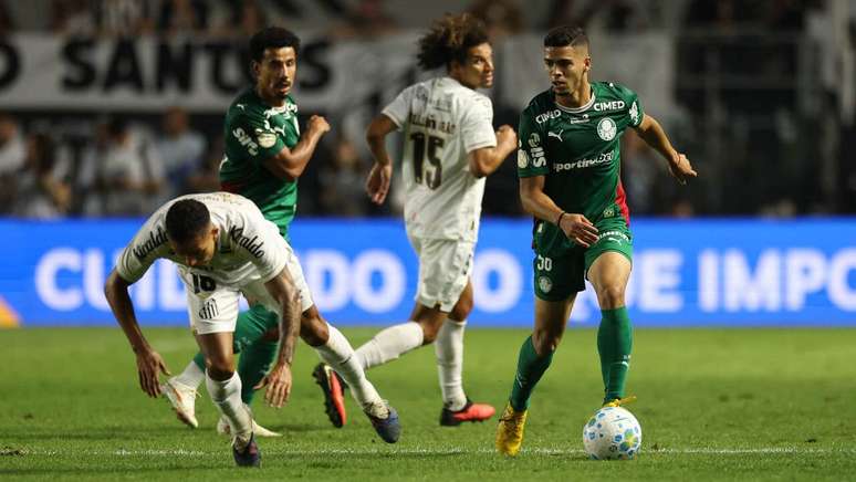Santos e Palmeiras empataram sem gols no duelo de volta das quartas da Copa do Brasil, na Vila Belmiro &ndash;