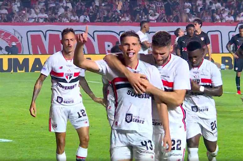 Com 2 a 1 sobre o Bragantino, S&atilde;o Paulo abriu diferen&ccedil;a para a zona do rebaixamento &ndash;