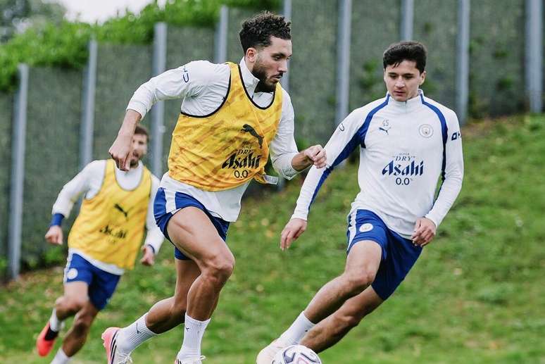 Atividade de prepara&ccedil;&atilde;o do City antes de encarar o Coventry &ndash;