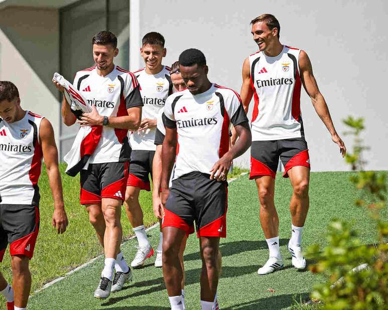 Atividade de prepara&ccedil;&atilde;o do Benfica antes de visitar o Mar&iacute;timo &ndash;