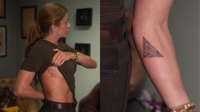 Novas tatuagens de Grazi Massafera