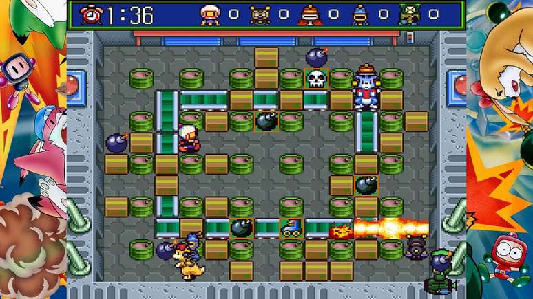 Super Bomberman 5, lan&ccedil;ado somente no Jap&atilde;o, est&aacute; inclu&iacute;do no pacote