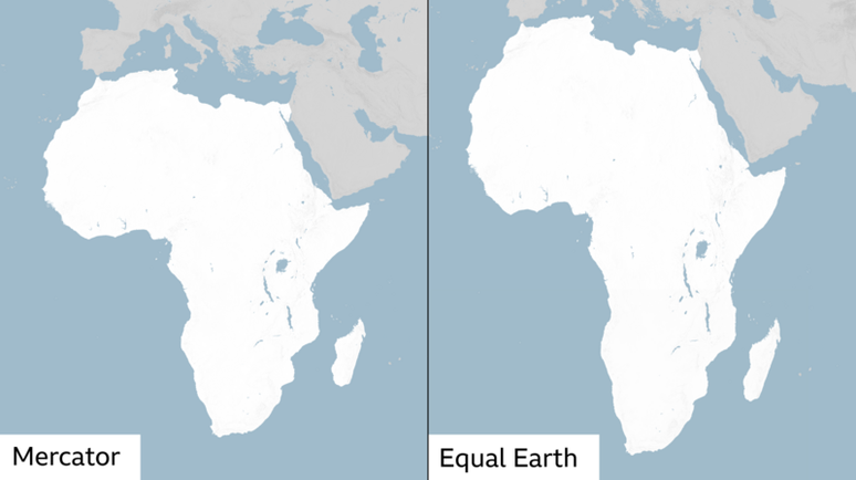 A proje&ccedil;&atilde;o de Mercator &eacute; o mapa mais utilizado em todo o mundo, mas representa de forma imprecisa o tamanho dos pa&iacute;ses e continentes
