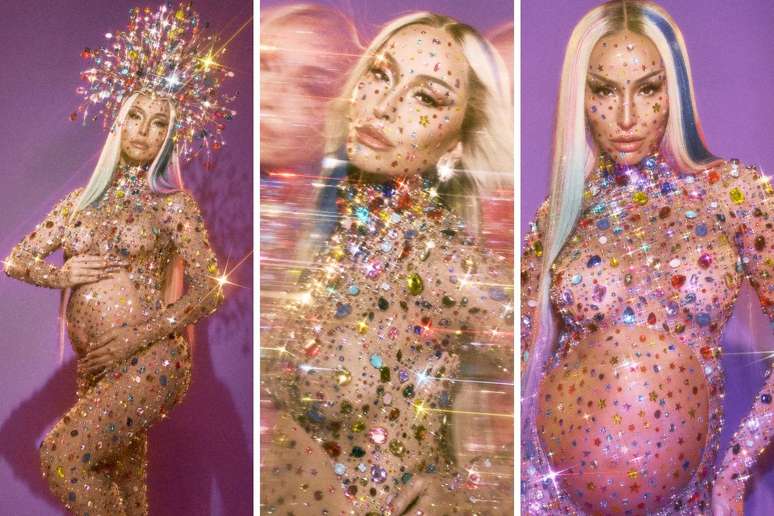 Sabrina Sato mostra produ&ccedil;&atilde;o para seu primeiro ensaio de carnaval gr&aacute;vida
