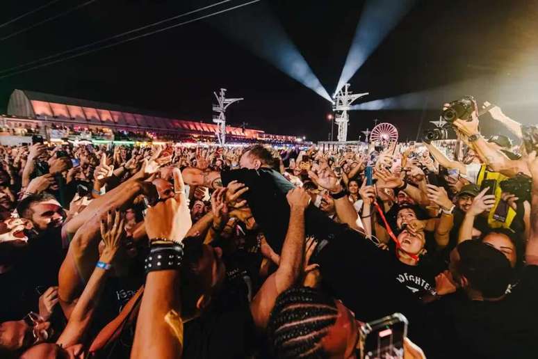 Rise Against | Imagem: Divulga&ccedil;&atilde;o/Rock in Rio (Cr&eacute;dito: @MorivaFilmes/@AlexWoloch)