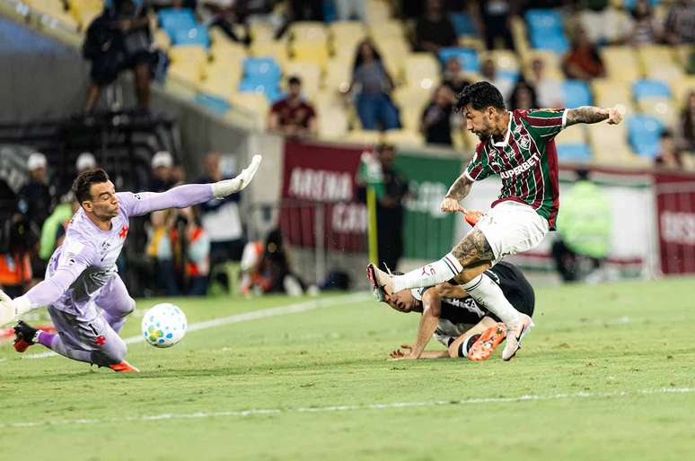 Lucho Acosta marcou o gol da vit&oacute;ria do Fluminense sobre o Vasco &ndash;